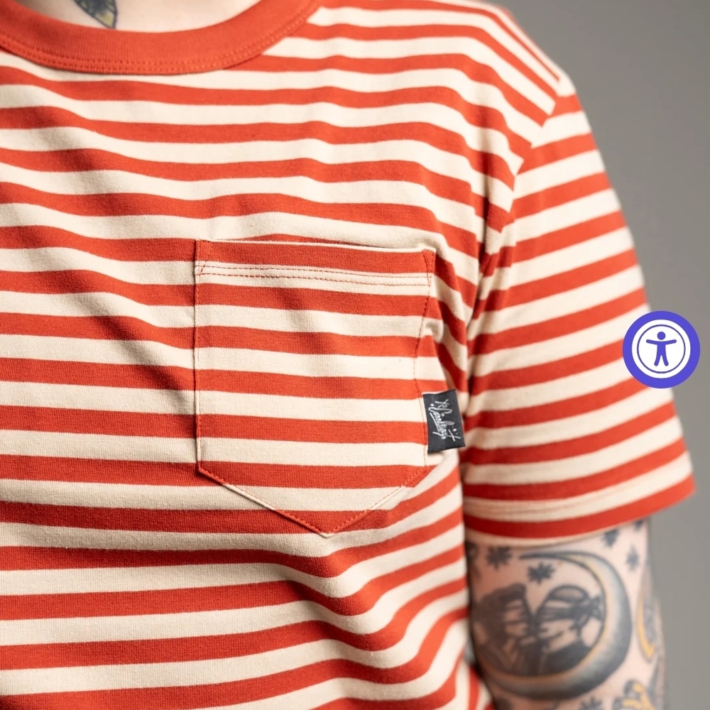 The Tommy Striped Pocket Tee